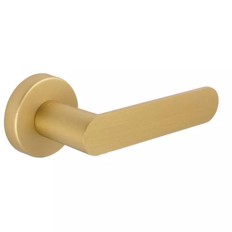 Дверная ручка Extreza Hi-Tech ALU "Molly" 130 R12 матовая латунь F02