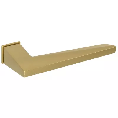 Дверная ручка Extreza Hi-Tech "AZIMUT" 102 квадратная розетка mini R21 (2 мм) матовая латунь F02