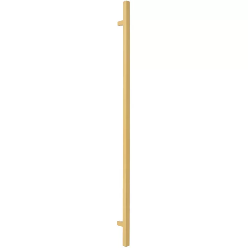 Ручка-скоба дверная Extreza Hi-Tech "83100-120" (высота 1200 мм, межос. 1000 мм) матовая латунь F02