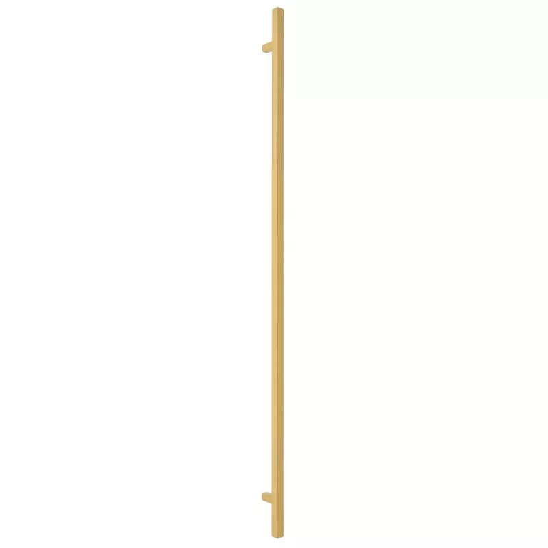 Ручка-скоба дверная Extreza Hi-Tech "83130-150" (высота 1500 мм, межос. 1300 мм) матовая латунь F02