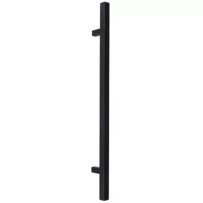 Ручка-скоба дверная Extreza Hi-Tech "8350-70" (высота 700 мм, межос. 500 мм) черный F22 (RAL 9005)