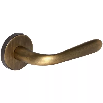 Дверная ручка Extreza Hi-Tech "ALDO" 331 круглая розетка R12 (7 мм) матовая бронза F03