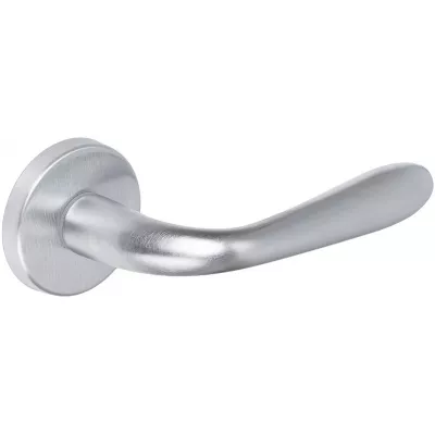 Дверная ручка Extreza Hi-Tech "ALDO" 331 круглая розетка R12 (7 мм) матовый хром F05