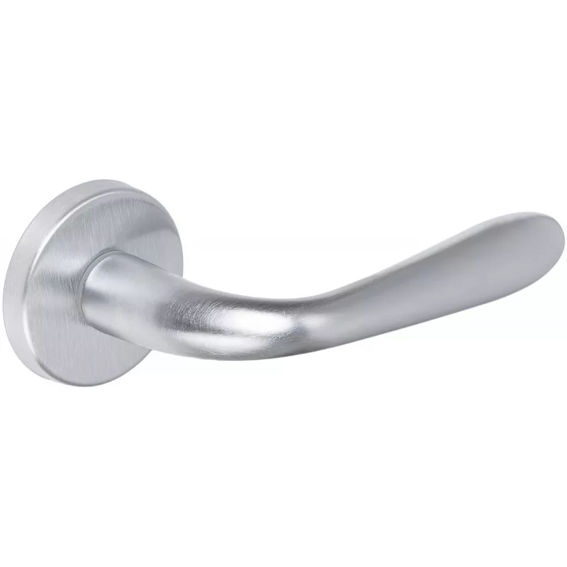 Дверная ручка Extreza Hi-Tech "ALDO" 331 круглая розетка R12 (7 мм) матовый хром F05