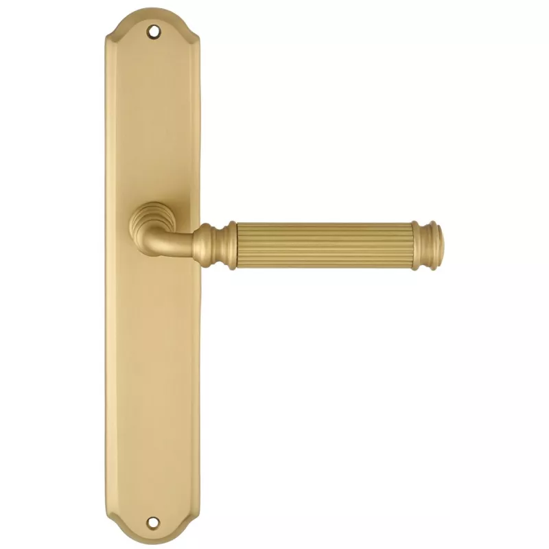 Дверная ручка на планке Extreza BENITO-PL01-F02 (BENITO 307) матовая латунь