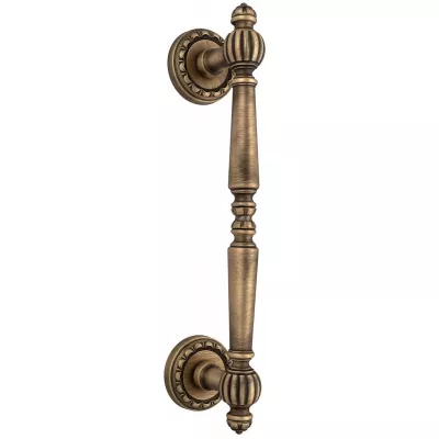 Ручка дверная скоба Extreza "DANIEL" (Даниель) R02 матовая бронза F03