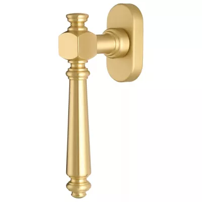 Ручка оконная Extreza "VERONIKA" (Вероника) 325 HW матовая латунь / глянец F02/F07