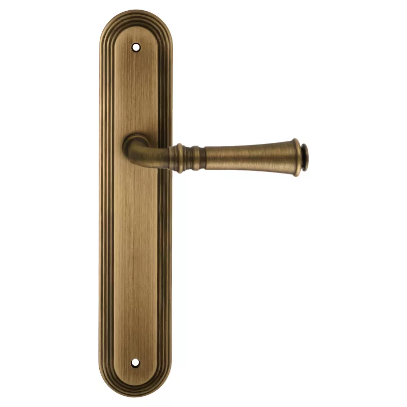 Дверная ручка на планке Extreza "CANNA" 327 PL05 матовая бронза F03