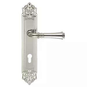 Дверная ручка на планке Extreza CANNA-PL02-CYL85-F21 (CANNA 327) полированный никель