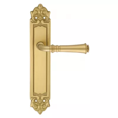 Дверная ручка на планке Extreza "CANNA" 327 PL02 матовая латунь F02