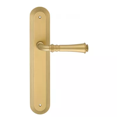 Дверная ручка на планке Extreza "CANNA" 327 PL05 матовая латунь F02