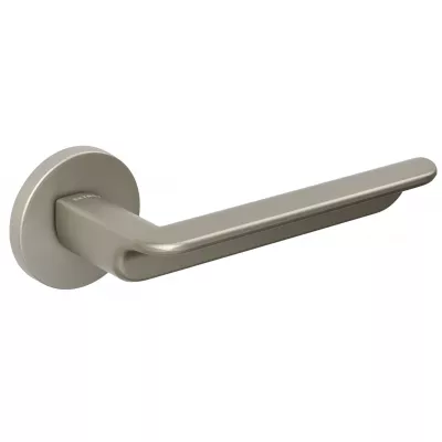 Дверная ручка Extreza "FOSSA" 136 на розетке R16 матовый никель F20