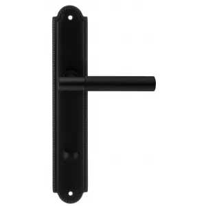 Дверная ручка на планке Extreza TUBA-PL03-WC96-F22 (TUBA 126) черный матовый