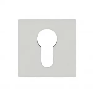 Накладка под цилиндр Extreza CYL-R11-F26 (квадратное основание 10 мм) белый матовый / 2 шт.