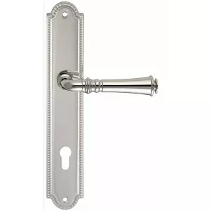 Дверная ручка на планке Extreza CANNA-PL03-CYL85-F21 (CANNA 327) полированный никель