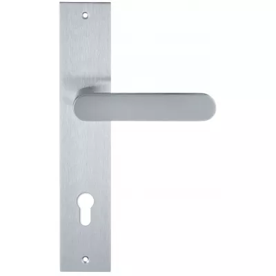 Дверная ручка Extreza Hi-tech "JEMMA" 116 на планке PL11-CYL-85 матовый хром F05