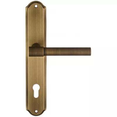 Дверная ручка Extreza "NUVO" 125 на планке PL01-CYL-85 матовая бронза F03