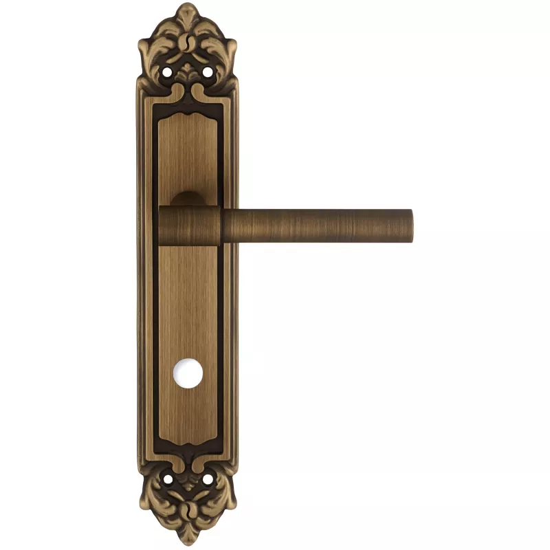 Дверная ручка Extreza "NUVO" 125 на планке PL02-WC-96 матовая бронза F03