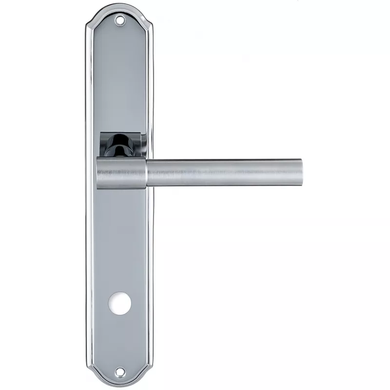 Дверная ручка Extreza "NUVO" 125 на планке PL01-WC-96 матовый хром / хром F05/F04