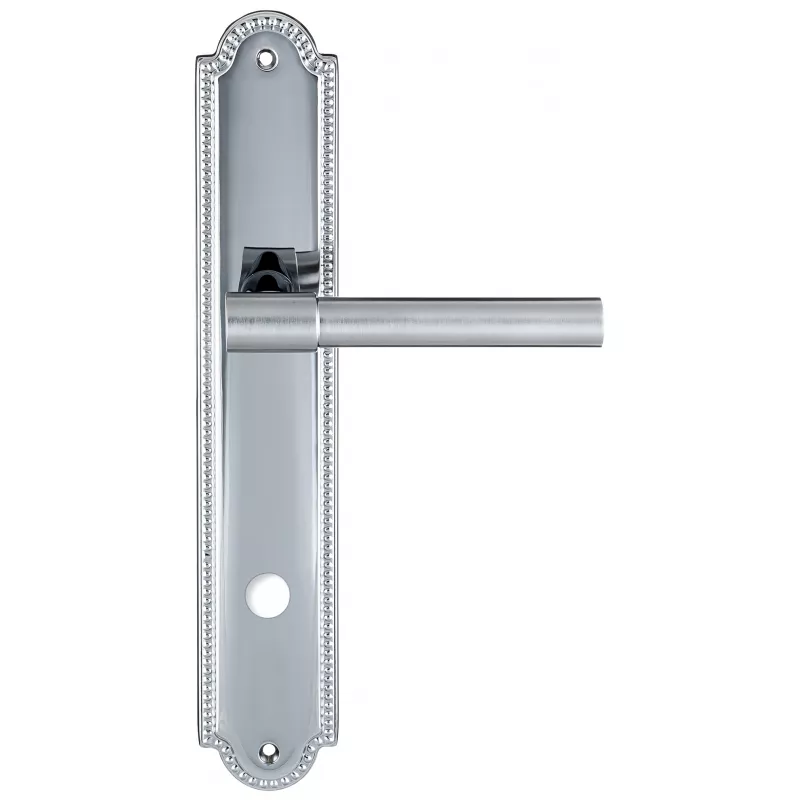 Дверная ручка Extreza "NUVO" 125 на планке PL03-WC-96 матовый хром / хром F05/F04