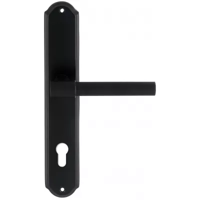 Дверная ручка Extreza "NUVO" 125 на планке PL01-CYL-85 черный F22