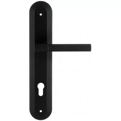 Дверная ручка Extreza "NUVO" 125 на планке PL05-CYL-85 черный F22