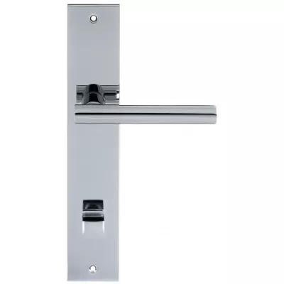 Дверная ручка Extreza HI-TECH "PIVOT" (Пивот) 132 на планке PL11 полированный хром F04 сантехническая завертка WC