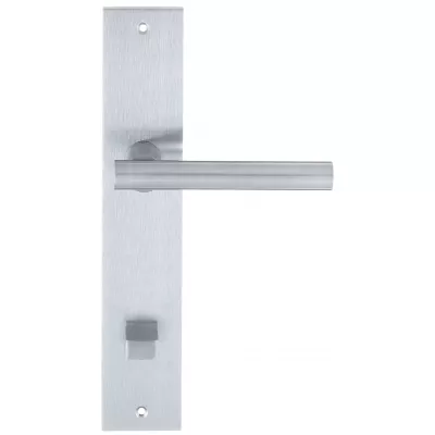 Дверная ручка Extreza HI-TECH "PIVOT" (Пивот) 132 на планке PL11 матовый хром F05 сантехническая завертка WC