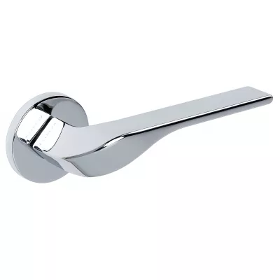 Дверная ручка на розетке Extreza AURA-R16-F04 (AURA 134) полированный хром