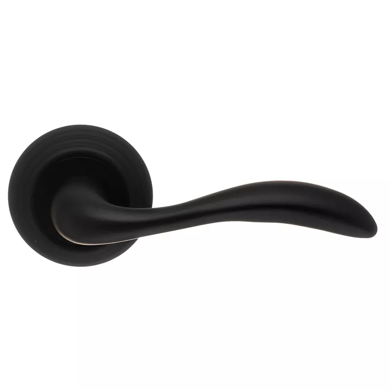 Дверная ручка Extreza "FLEXA" 335 круглая розетка R05 черный матовый F22