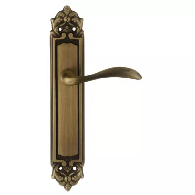 Дверная ручка на планке Extreza FLEXA-PL02-F03 (FLEXA 335) матовая бронза