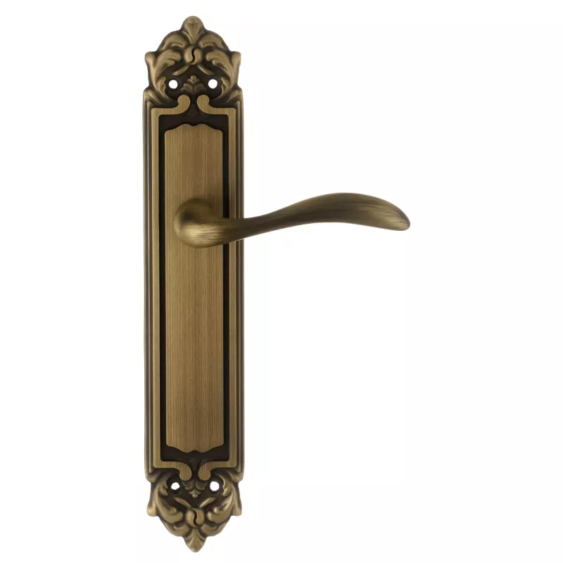 Дверная ручка на планке Extreza FLEXA-PL02-F03 (FLEXA 335) матовая бронза