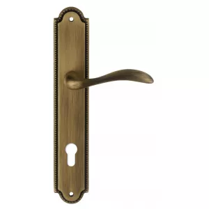 Дверная ручка на планке Extreza FLEXA-PL03-CYL-85-F03 (FLEXA 335) матовая бронза