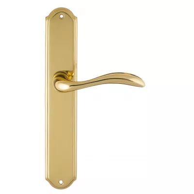 Дверная ручка на планке Extreza FLEXA-PL01-F01 (FLEXA 335) полированная латунь