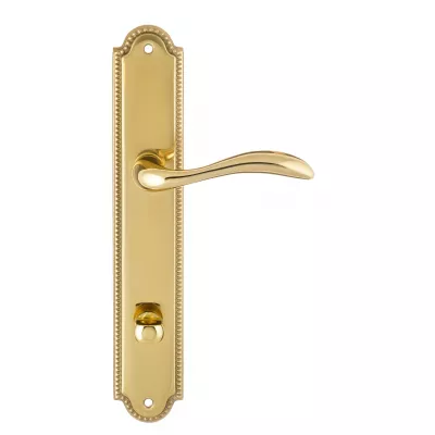Дверная ручка на планке Extreza FLEXA-PL03-WC-96-F01 (FLEXA 335) полированная латунь