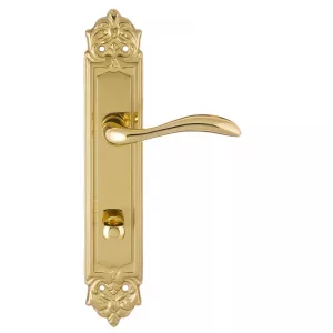 Дверная ручка на планке Extreza FLEXA-PL02-WC-96-F01 (FLEXA 335) полированная латунь