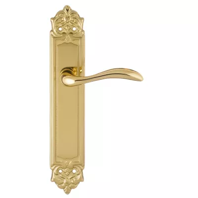 Дверная ручка на планке Extreza FLEXA-PL02-F01 (FLEXA 335) полированная латунь