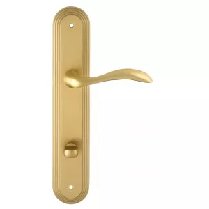 Дверная ручка на планке Extreza FLEXA-PL05-WC-96-F02 (FLEXA 335) матовая латунь