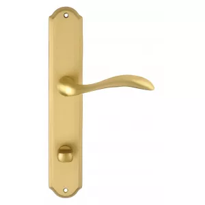 Дверная ручка на планке Extreza FLEXA-PL01-WC-96-F02 (FLEXA 335) матовая латунь