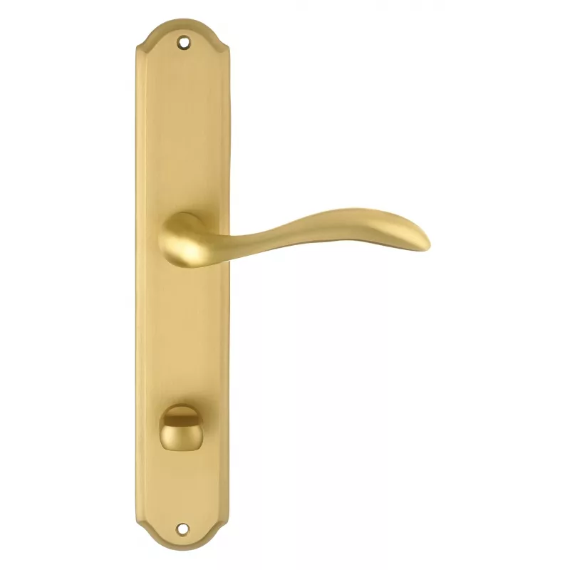 Дверная ручка на планке Extreza FLEXA-PL01-WC-96-F02 (FLEXA 335) матовая латунь