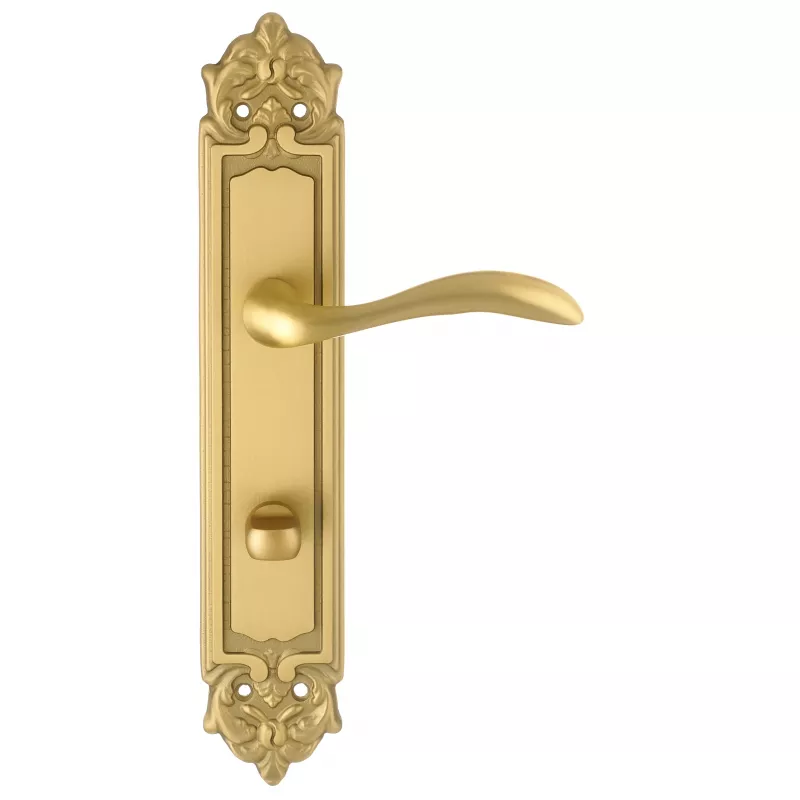 Дверная ручка на планке Extreza FLEXA-PL02-WC-96-F02 (FLEXA 335) матовая латунь