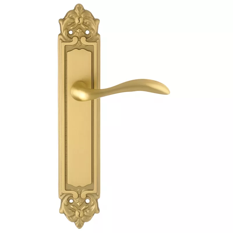 Дверная ручка на планке Extreza FLEXA-PL02-F02 (FLEXA 335) матовая латунь