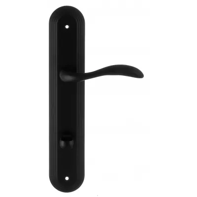 Дверная ручка на планке Extreza FLEXA-PL05-WC-96-F22 (FLEXA 335) черный матовый
