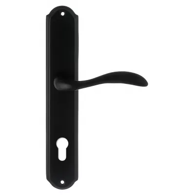 Дверная ручка на планке Extreza FLEXA-PL01-CYL-85-F22 (FLEXA 335) черный матовый