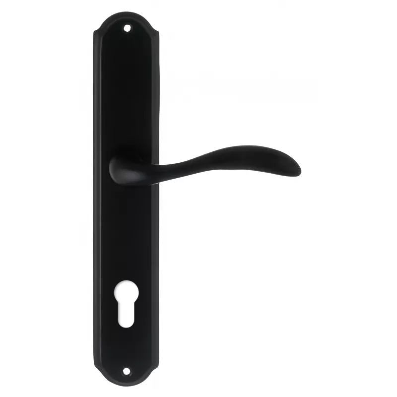 Дверная ручка на планке Extreza FLEXA-PL01-CYL-85-F22 (FLEXA 335) черный матовый