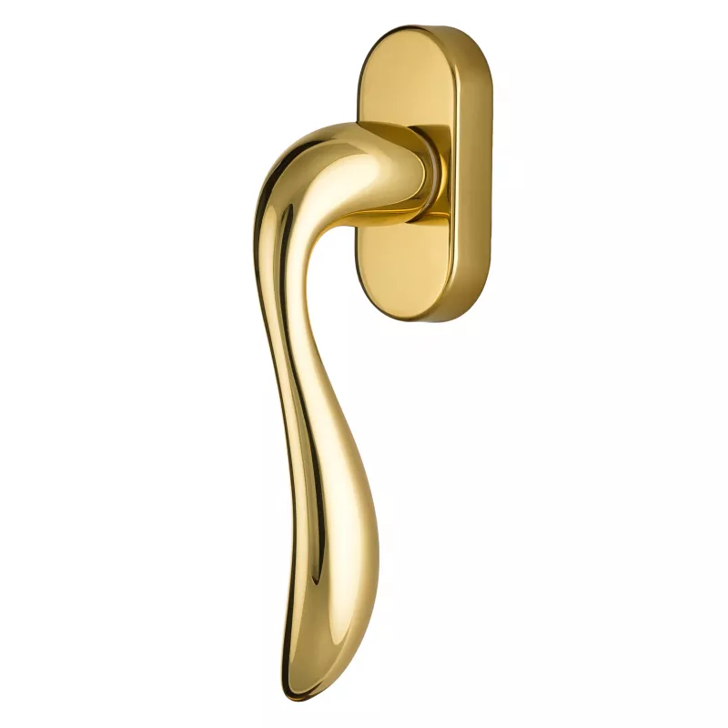 Оконная ручка Extreza FLEXA-HW-F01 (FLEXA 335) полированная латунь