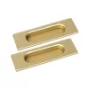 Ручка купе Extreza Hi-Tech P401 матовая латунь F02 (пара 2 шт.)