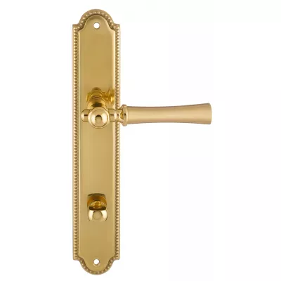 Дверная ручка на планке Extreza "DEZI" 309 PL03-WC-96-F07-F01 матовая латунь глянец / латунь / планка латунь