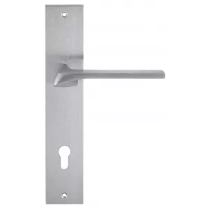 Дверная ручка на планке Extreza ERICA-PL11-CYL-85-F05 (ERICA 119) матовый хром