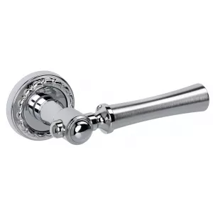 Дверная ручка на розетке Extreza DEZI-R02-F05-F04 (DEZI 309) матовый хром / хром / кольцо хром